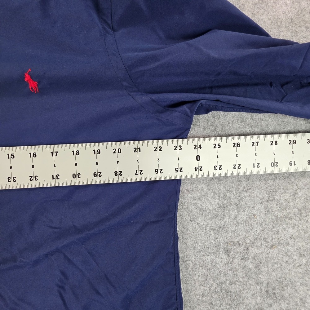 Ralph Lauren Shirt Mens XL Solid Blue  Slim Fit Performance Red Pony Logo - Picture 4 of 7